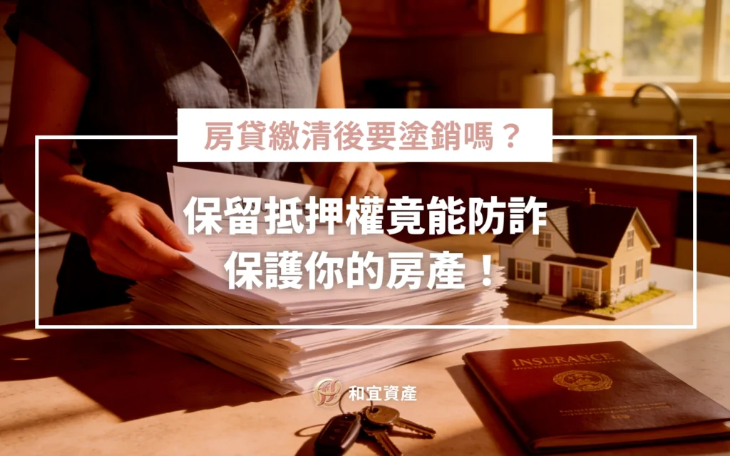 房貸繳清後別急著塗銷!保留抵押權竟是防詐保命符?3大隱藏好處全解析
